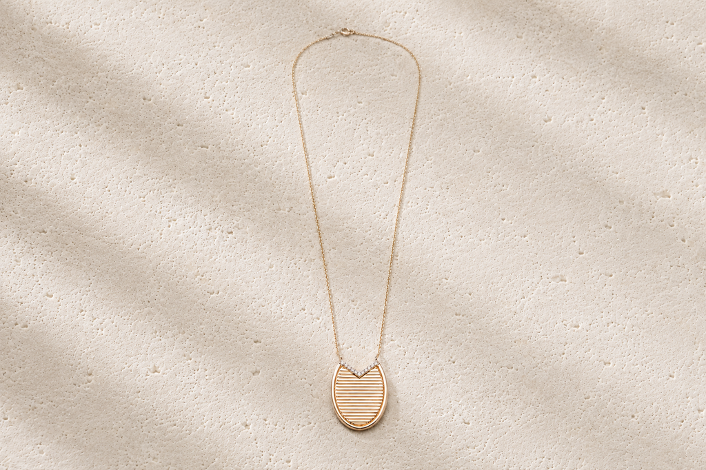 "Eclipse" diamond necklace